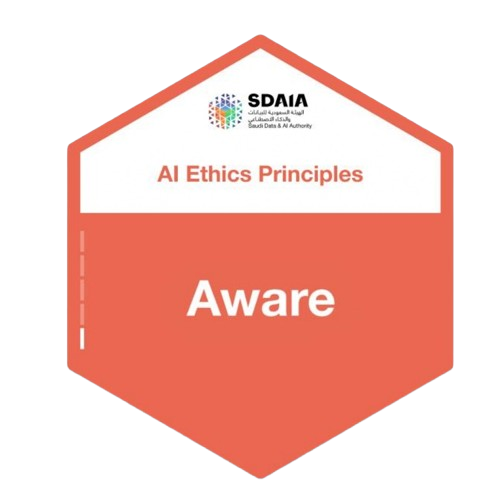 SDAIA AI Ethics Principles — Aware badge